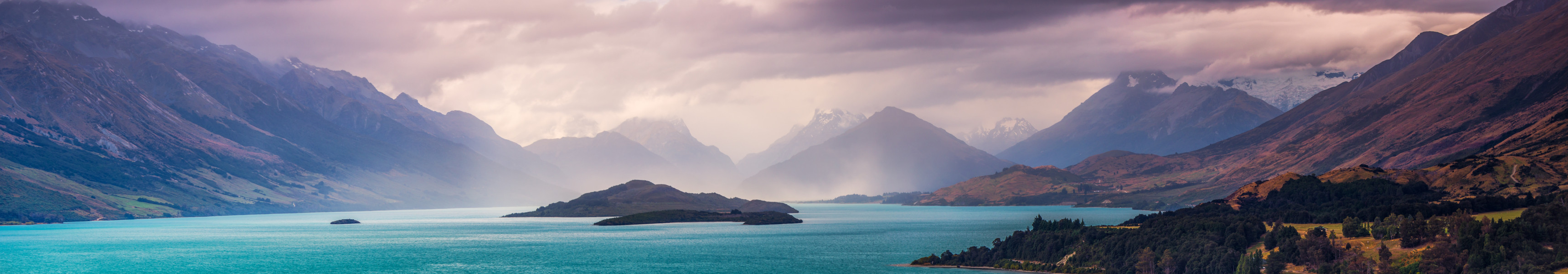 Sturm &uuml;ber Glenorchy, Central Otago - S&uuml;dinsel von Neuseeland