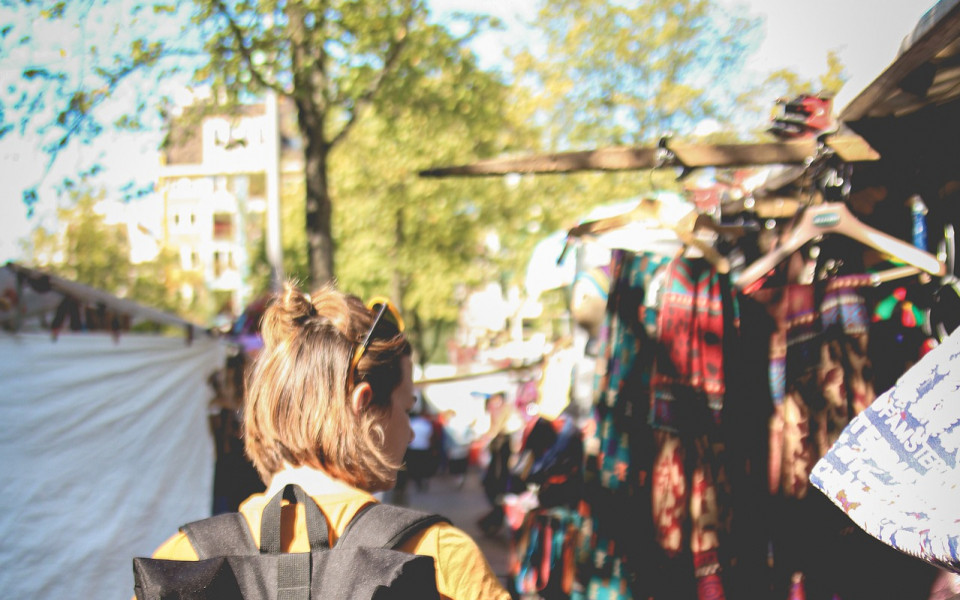 Stra&szlig;enmarkt in Amsterdam