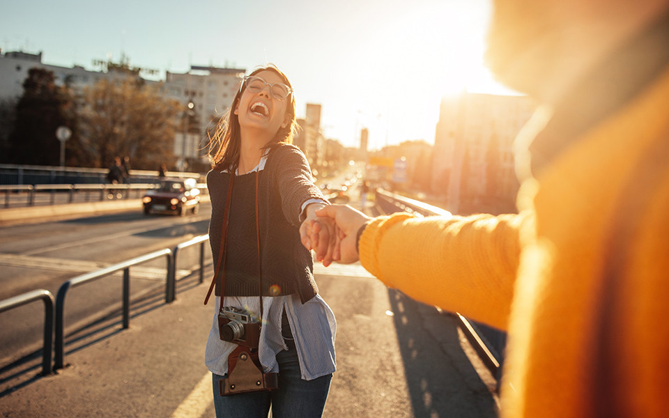 Glückliches Paar in München